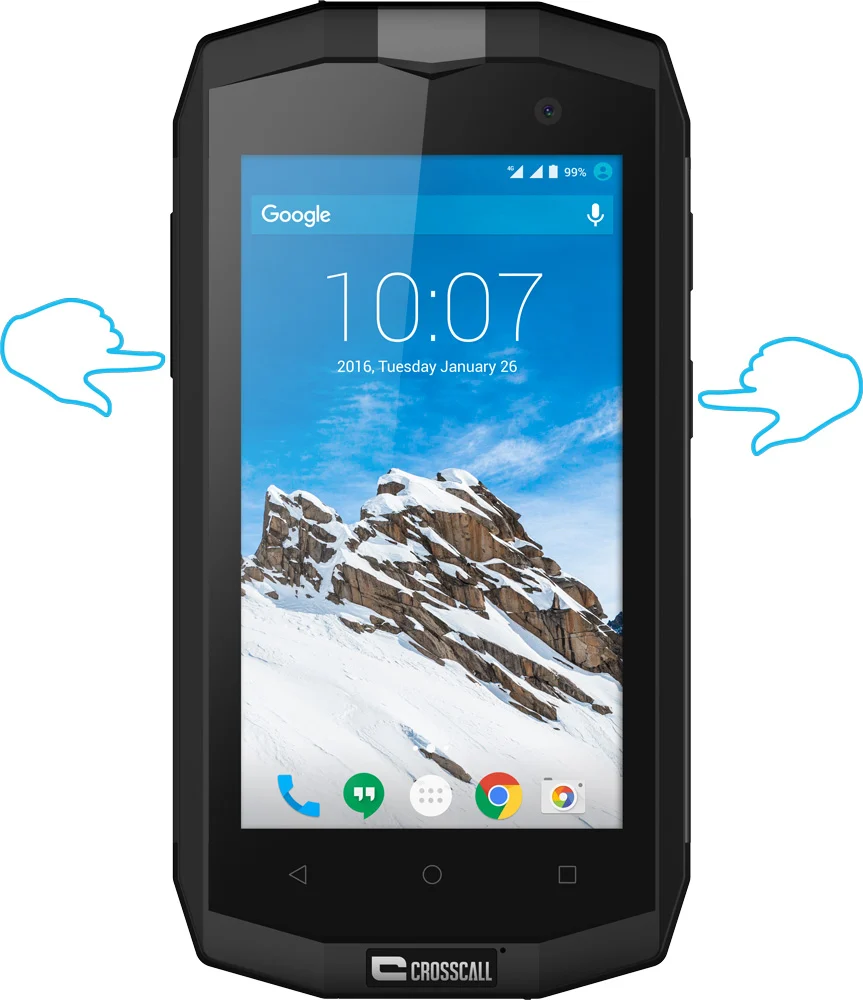 Comment Retirer Le Schéma De Protection Sur Un Crosscall Trekker Comment faire une capture d'écran | Crosscall