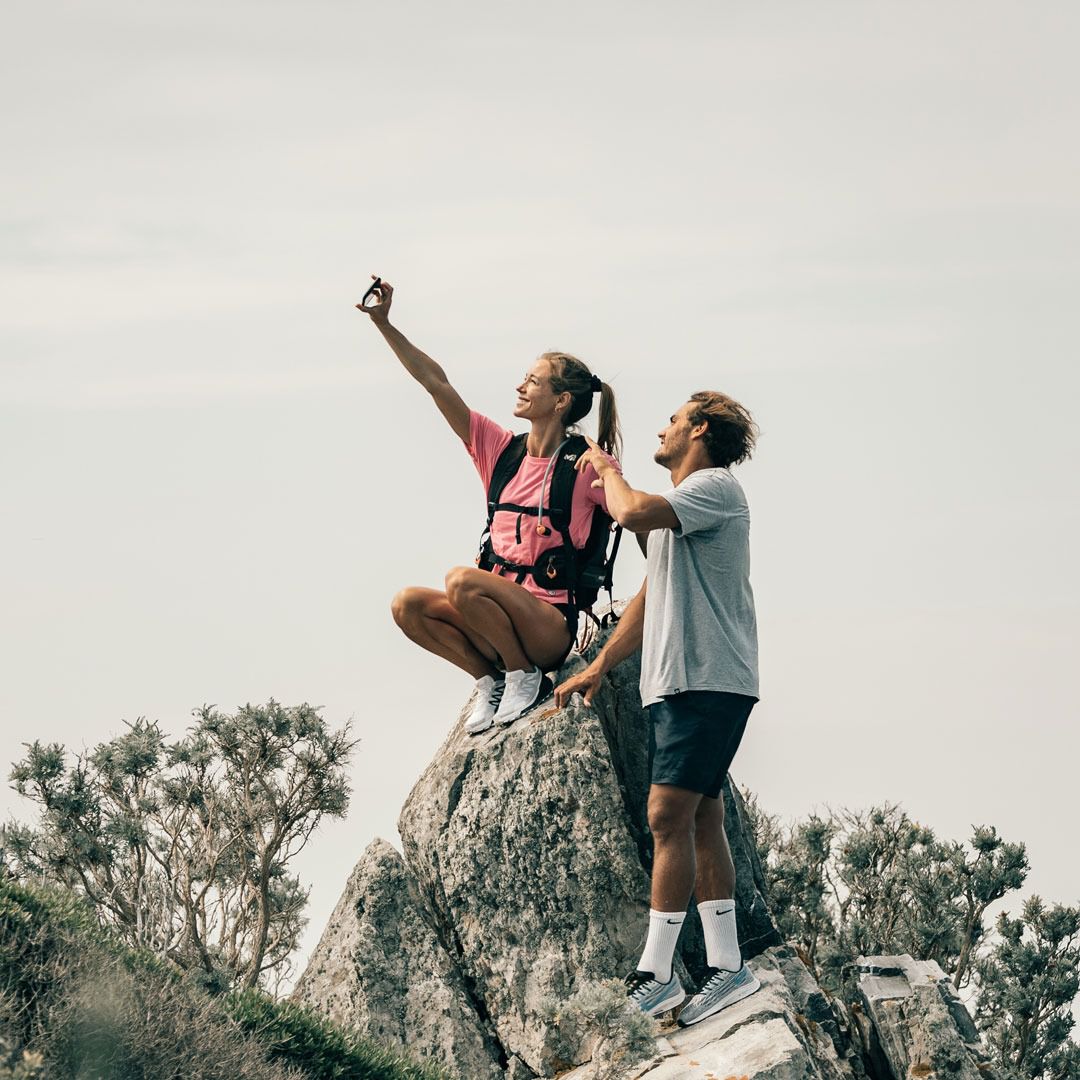 selfie montagne avec mobile TREKKER-X4 Crosscall