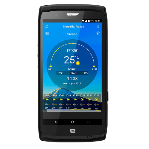 Crosscall Smartphone Weather Forecast Application
