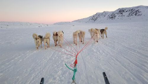 Testing his ACTION-X3 in the arctic
