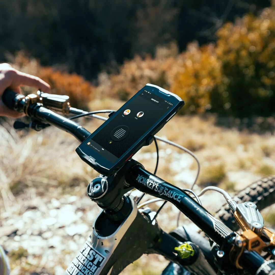 Mountain bike use push-to-talk application
