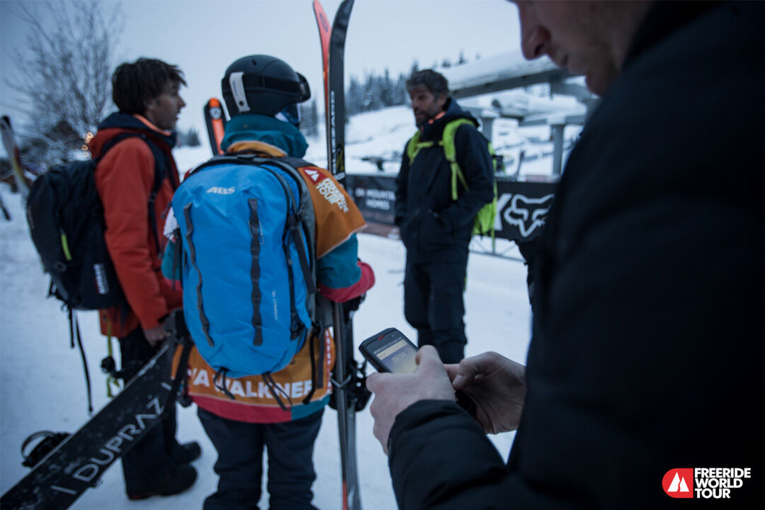 Smartphone Crosscall con il team del Freeride World Tour